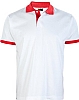 Polo Combinado Almeria Joylu - Color Blanco/Rojo