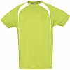 Camiseta Tecnica Match Sols - Color Verde Manzana/Gris