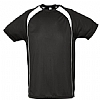 Camiseta Tecnica Match Sols - Color Negro/Blanco