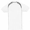 Camiseta Tecnica Match Sols - Color Blanco/Gris Oscuro