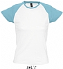 Camiseta Mujer Milky Sols - Color Blanco/Azul Atolón