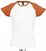 Camiseta Mujer Milky Sols - Color Blanco/Naranja