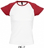 Camiseta Mujer Milky Sols - Color Blanco/Rojo