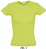 Camiseta Color Mujer Serigrafia Digital DINA3 - Color Verde Manzana