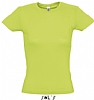 Camiseta Color Mujer Serigrafia Digital Escudo - Color Verde Manzana