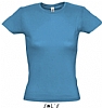 Camiseta Color Mujer Serigrafia Digital Escudo - Color Aqua