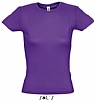 Camiseta Color Mujer Serigrafia Digital Escudo - Color Morado Oscuro