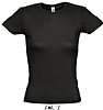 Camiseta Color Mujer Serigrafia Digital Escudo - Color Negro Profundo