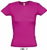 Camiseta Color Mujer Serigrafia Digital Escudo - Color Fucsia