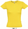 Camiseta Color Mujer Serigrafia Digital DINA4 - Color Amarillo