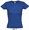 Camiseta Color Mujer Serigrafia Digital Escudo - Color Azul Royal