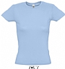 Camiseta Color Mujer Serigrafia Digital DINA4 - Color Azul Cielo