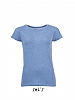 Camiseta Mujer Mixed Sols - Color Azul Jaspeado