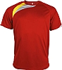 Camiseta Tecnica Equipo Linitex - Color Rojo/Amarillo/Gris