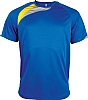 Camiseta Tecnica Equipo Linitex - Color Royal/Amarillo/Gris