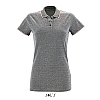 Polo Jaspeado Mujer Paname Sols - Color Negro Jaspeado