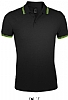 Polo Hombre Pasadena Sols - Color Negro/Lima