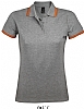 Polo Mujer Pasadena Sols - Color Gris/Naranja