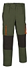 Pantalon de Trabajo Darko Valento - Color Verde Militar/Negro/Naranja
