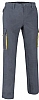 Pantalon Laboral Multibolsillos Thunder Valento - Color Gris Cemento - Amarillo Limn