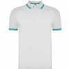 Polo Hombre Montreal Roly - Color Blanco/Turquesa