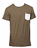 Camiseta Sublimacion Pocket Nath - Color Tabaco/Blanco