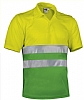 Polo Alta Visibilidad Build Valento - Color Amarillo Fluor / Verde Manzana