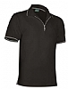 Polo Golf Valento - Color Negro/Gris