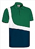 Polo Tecnico Partner Valento - Color Verde Kelly / Blanco / Azul Marino