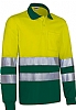 Polo Alta Visibilidad M/L Snake Valento - Color Amarillo Fluor/Verde Botella