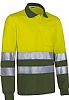 Polo Alta Visibilidad M/L Snake Valento - Color Amarillo Fluor/Verde Militar
