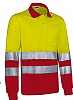 Polo Alta Visibilidad M/L Snake Valento - Color Amarillo Fluor/Rojo Loto