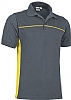 Polo de Trabajo M/C Thunder Valento - Color Gris Cemento / Amarillo Limn