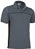 Polo de Trabajo M/C Thunder Valento - Color Gris Cemento / Negro