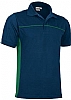 Polo de Trabajo M/C Thunder Valento - Color Azul Marino Orion / Verde Kelly