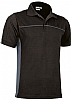 Polo de Trabajo M/C Thunder Valento - Color Negro / Gris Cemento