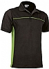 Polo de Trabajo M/C Thunder Valento - Color Negro / Verde Manzana