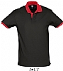 Polo Prince Sols - Color Negro/Rojo