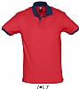 Polo Prince Sols - Color Rojo/Azul Marino