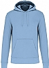 Sudadera Organica Capucha Kariban - Color Sky Blue