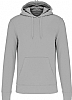 Sudadera Organica Capucha Kariban - Color Snow Grey