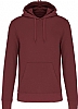 Sudadera Organica Capucha Kariban - Color Wine