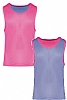 Peto Reversible Multi-deportes Linitex - Color Rosa Fluor/Azul Celeste