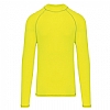 Camiseta Surf Manga Larga Hombre Kariban - Color Amarillo Fluor