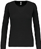 Camiseta Running Manga Larga Mujer Kariban - Color Black