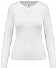 Camiseta Running Manga Larga Mujer Kariban - Color White