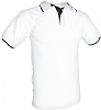 Polo Tecnico Infantil Sport Acqua Royal - Color Blanco/Negro