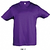 Camiseta Infantil Serigrafia Digital Escudo - Color Purpura