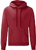 Sudadera con Capucha Fruit of the Loom - Color Rojo Jaspeado