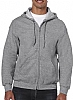 Sudadera Capucha Cremallera Heavy Blend Gildan - Color Gris Sport